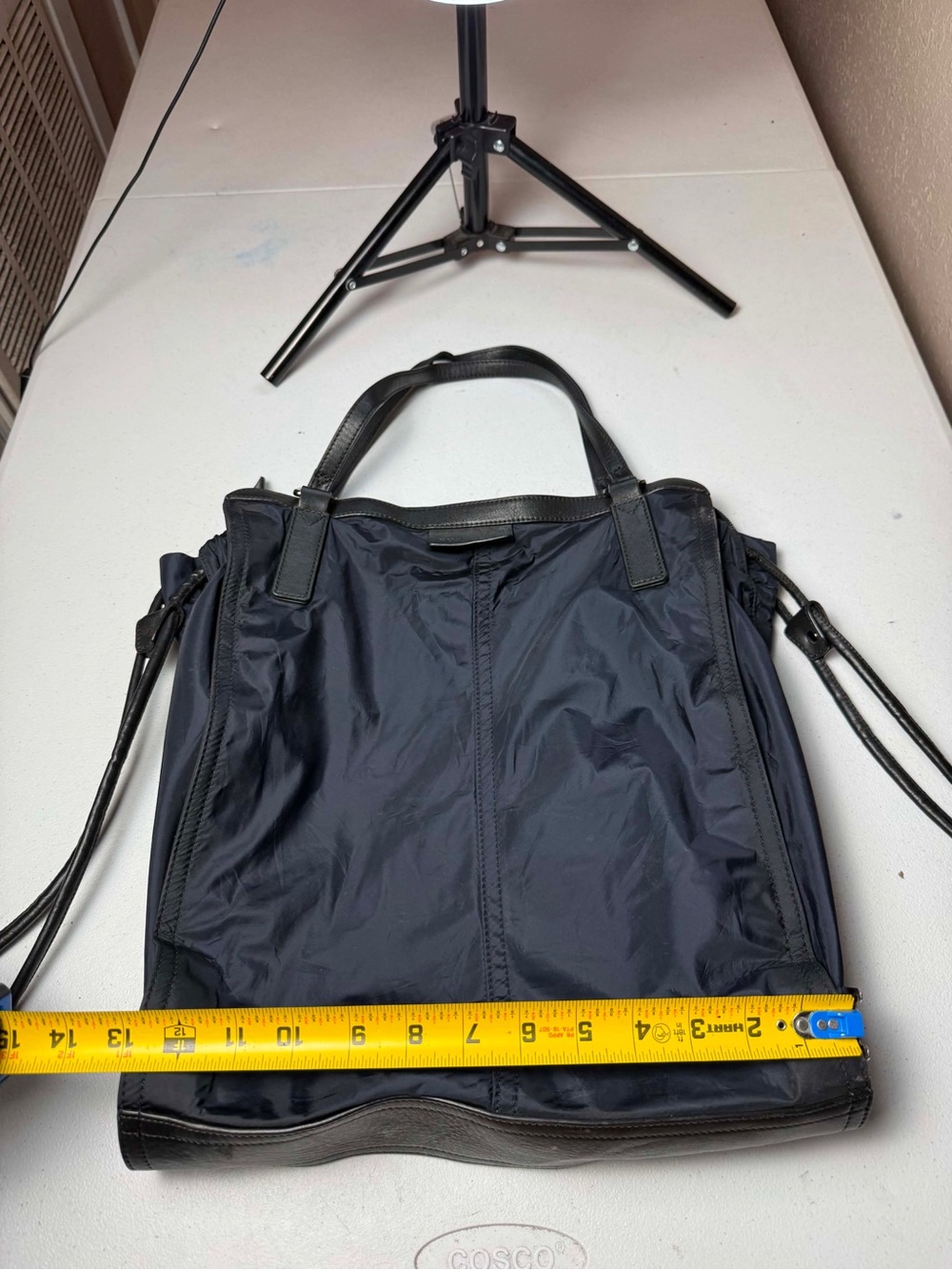 Burberry | Black Blue Nylon Buckleigh Packable Shopper Tote Bag | Authentic - Picture 2 of 16